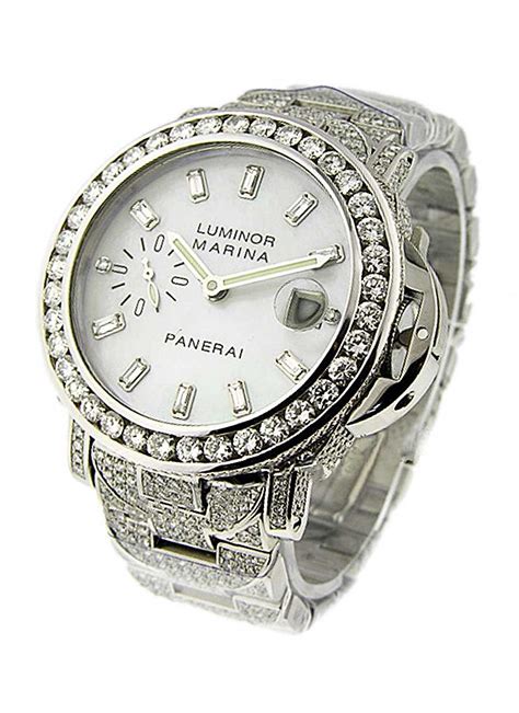 panerai diamond watch|authentic panerai watches for sale.